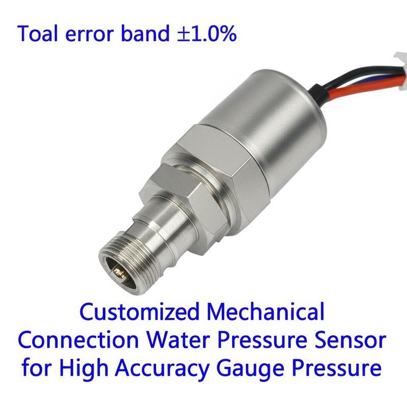 Toal error band ±1.0% Customized Mechanical Connection Water Pressure Sensor for High Accuracy Gauge Pressure