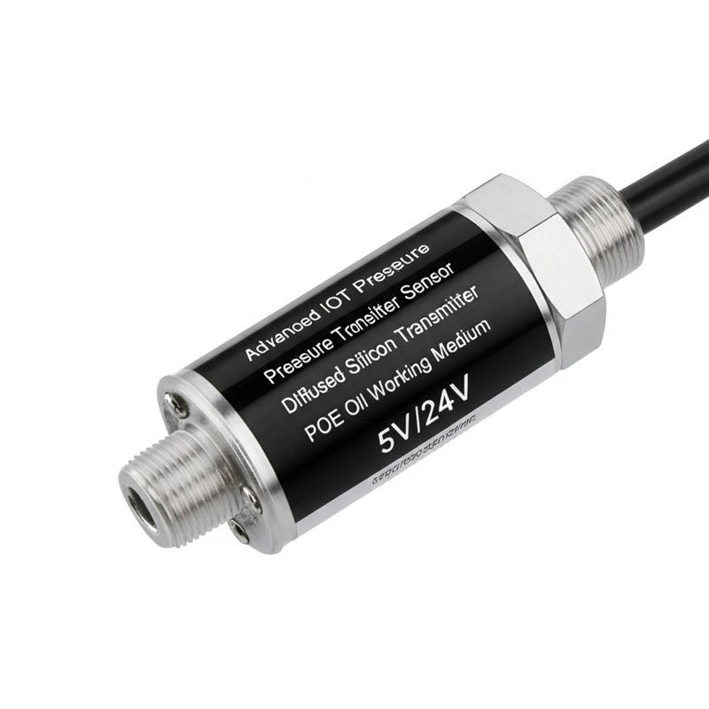 Advanced IOT Pressure Sensor with Diffused Silicon Transmitter and POE Oil Working Medium 5V/24V