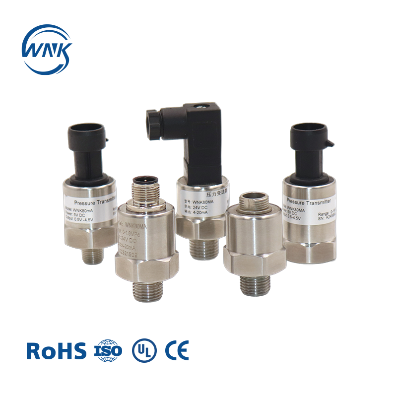 WNK Silicon Oil Filled Piezoresistive Water Pressure Sensor with Dual Output and 700 Bar Range in 316L Stainless Steel